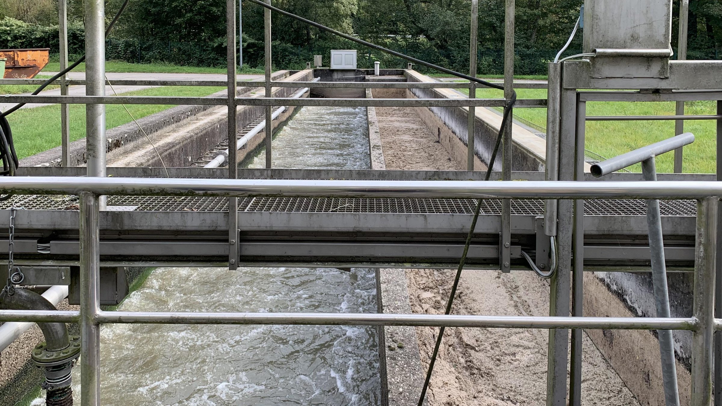 Sand- und Fettfang der Kläranlage Steinachtal